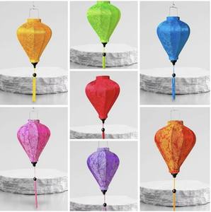 Decorative Silk <b>Lantern</b> Vietnam Handmade Fabric <b>Lantern</b> Light For Home Festival Wedding Event Restaurant Hotel Decoration Use - Product Image 3