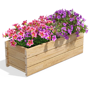 Maceta de Pared para Plantas, Macetas Cuadradas para Suculentas de Exterior, Maceta de Madera para Interiores - Product Image 5