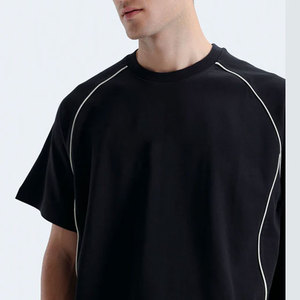 T-shirt ample grande taille à séchage rapide, écologique, de haute qualité, confortable, col rond, épaules tombantes, pour l'été - Product Image 4