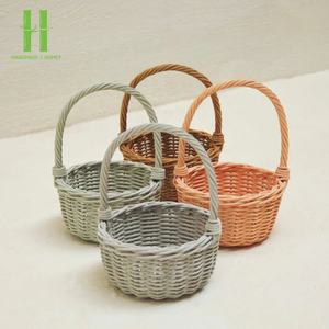 Cesta de almacenamiento de conejito de Pascua Cesta de almacenamiento de ratán bohemio Cesta multiusos tejida a mano Embalaje OEM en Vietnam - Product Image 6