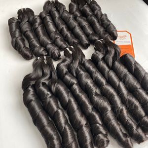 Les extensions de cheveux humains vietnamiens noirs 1B Funmi Wave ont recueilli des donneurs de haute qualité pour les femmes - Product Image 1