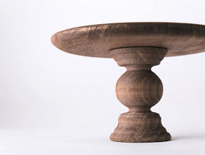 Minimalist Round Wooden Cake Stand Decorative Dessert Serving Tray for Bakery Display and <b>Dining</b> <b>Table</b> Decor - Product Image 3