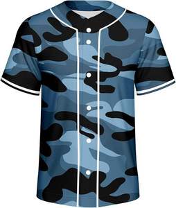 เสื้อเบสบอลและซอฟต์บอลผู้ชายแบบออกแบบเอง ระบายอากาศได้ดี สำหรับผู้ใหญ่ ลายพิมพ์แบบซับลิเมชั่น - Product Image 1