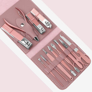 Wholesale Manicure & Pedicure <b>Set</b> 12 Pcs Stainless Steel Beauty Instruments Kit With Private Label Luxurious 7 In 1 <b>Nail</b> Kit - Product Image 6