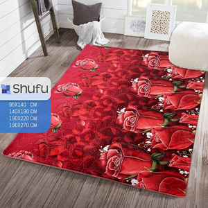 Alfombra en relieve Shufu suave y cómoda, antideslizante y antialérgica con bordes de espuma natural, hecha a máquina de poliéster - Product Image 5