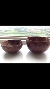 Cuencos de Madera de Coco Hechos a Mano |   Acabado Natural Sin Recubrimiento |   Estilo Minimalista para Servir y Regalar - Product Image 2