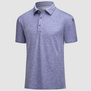 Men's <b>Navy</b> Short Sleeve Cotton <b>Polo</b> <b>Shirt</b> Solid Color Casual Breathable Knitted Pique DesignMen's Yellow Short Sleeve Cotton - Product Image 4