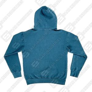 Unisex Teal Blue Hoodie Classic Solid Color Minimalist Streetwear Pullover 100% Cotton Fleece Loose Fit <b>Hip</b> Hop Everyday Comfort - Product Image 2