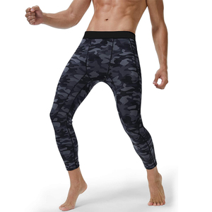 <b>Men's</b> Camouflage <b>Compression</b> Pants Elastic Waist Spandex Polyester <b>Compression</b> Pants Sports Leggings Gym <b>Tights</b> - Product Image 3