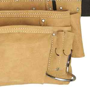 100% Genuine Leather <b>Tool</b> <b>Bag</b> For Sale Heavy Duty Solid Color Customized Logo Factory Wholesale Price - Product Image 6