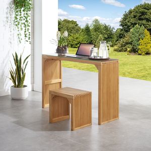 Natural Pine Versatile <b>Indoor</b> Wood Furniture Dining <b>Bench</b> Table Set for Entryway Living Room Kitchen Bedroom Kitchen Inc - Product Image 2