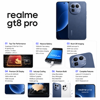 Cámara Ricoh GR, Teléfono Inteligente Realme GT8 Pro Versión Global 5G, Snapdragon 8 Elite Gen 5, Teleobjetivo Periscopio de 50MP, 7000mAh, 120W