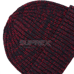 Outdoor Sports 100% <b>Wool</b> Custom Color Common Knitted <b>Beanie</b> Hat Thick Warm Winter Headwear for Cold Weather - Product Image 4