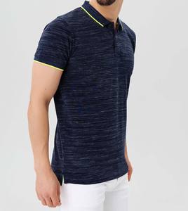Nouvelle Arrivée Chemise Polo Homme en Toile Polyester/Coton Unie à Manches Longues avec Étiquette Personnalisée pour Tenue Décontractée d'Été en Extérieur - Product Image 2