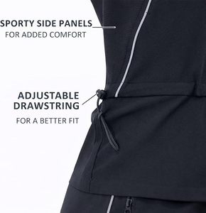 <b>Scrubs</b> for Women Set – <b>Nurse</b> <b>Scrubs</b> with Reflective Tape Design, Jogger Pants & V-Neck Top, Breathable Moisture - Product Image 4