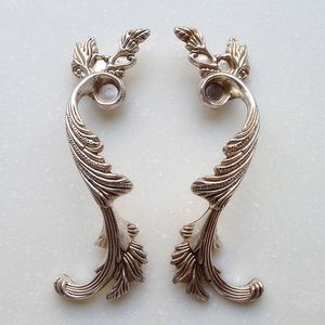 Double-hole Dresser <b>Drawer</b> <b>Pull</b> Handles for Modern Furniture with Flower Shape and Durable Design - Product Image 1