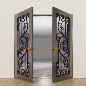 Portes modernes en métal et en fer sont disponibles pour les portes d'entrée principales, les portes de jardin, les portes intérieures et les options de portes intelligentes. - Product Image 5