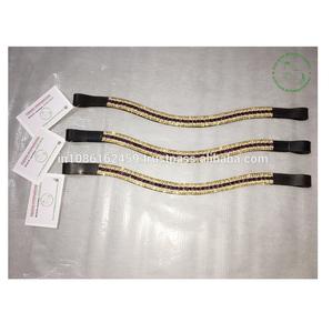 Diadema de Cristal en Forma de U de Alta Calidad de 8 mm para Caballos, Hecha a Mano con Cuero y Corte a Máquina, Fabricación de Calidad de la India - Product Image 3