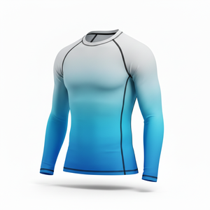 T-shirt de compression unisexe à manches longues pour le fitness, la gym, le BJJ, le MMA, le Jiu Jitsu et le grappling – Vêtement de sport décontracté - Product Image 3