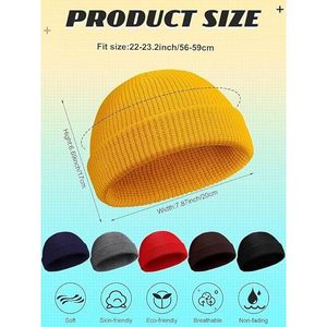 Salty Lined Skull Cap Lemon <b>Yellow</b> <b>Beanie</b> - Product Image 1