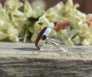 Elegante Anillo de Ámbar Báltico con Corte Ovalado, Joyería Fina para Mujer, Anillo de Promesa de Boda o Regalo de San Valentín - Product Image 3