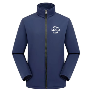 เสื้อแจ็คเก็ตแบบนิ่มสำหรับผู้ชาย มีกระเป๋าซิป เสื้อแจ็คเก็ตสำหรับกิจกรรมกลางแจ้ง เสื้อแจ็คเก็ตกันลม เสื้อแจ็คเก็ตกันน้ำ เสื้อโค้ทสำหรับเดินป่า - Product Image 1