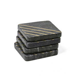 Posavasos Cuadrado de Pizarra Natural con Borde Rústico, Protector de Mesa Resistente al Calor, Decoración Moderna para el Hogar, Precio al por Mayor para Restaurantes - Product Image 4