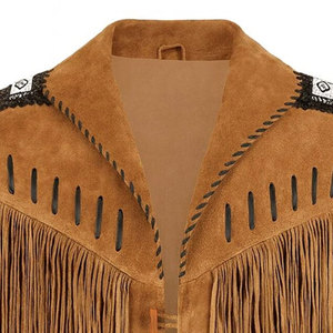 New Arrival Men's High Quality Custom Design <b>Suede</b> Leather <b>Jacket</b> Winter Stand Collar Front Logo Cow Skin Breathable Windproof - Product Image 5