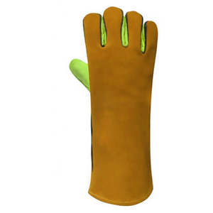 Guantes de Soldadura de Cuero Resistentes al Calor y al Fuego con Refuerzos en la Palma - Product Image 3