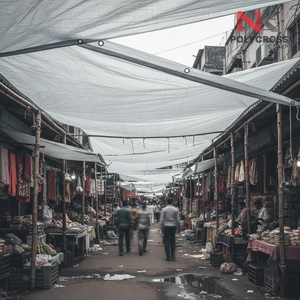 Lona Impermeable Premium de Alta Resistencia para Puestos, Lona para Puestos para Todas las Estaciones con Esquinas Reforzadas para Mercados al Aire Libre - Product Image 6