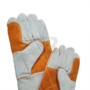 Heavy Duty Industrial High Temperature Heat Resistant Foundry Forging Metal Fabrication Safety Protection Leather Welding <b>Gloves</b> - Product Image 5