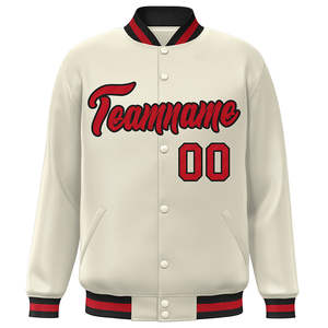 Nouvelle veste bomber pour homme, style Letterman, grande taille, avec grandes poches, lettres brodées, veste de baseball - Product Image 1