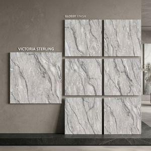 Vistaar - Baldosas de Porcelana Antideslizantes para Pared y Suelo, Aspecto de Mármol Marrón Oscuro Atenúa, Piedra de Ónix China Natural de 800x800 mm y 10 mm de Grosor - Product Image 2