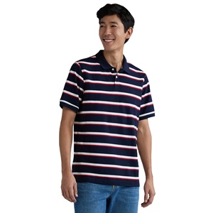 High Quality Premium Striped Casual Breathable Men's Shirts Summer Short Sleeve Custom 100% Cotton Plus Size Loose Slim Fit - Product Image 5
