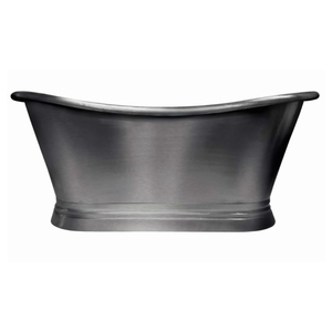 Classy Design Copper Bathtub Freestanding Eco-friendly Silver Finish Large Size Metal Bathtub for Home Bathroom Use - Product Image 2