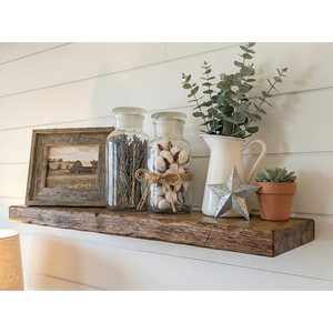 Cedar Wood <b>Rustic</b> Floating <b>Shelf</b> Distressed Antique Wholesale | Handcrafted - Product Image 1