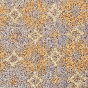 Alfombra de Lana Gruesa Tejida a Mano en Gris Dorado con Diseño de Diamantes Moderno, Ecológica y Antideslizante para Sala de Estar u Hotel - Product Image 3