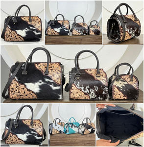 Sac bandoulière Speedy en cuir de vachette véritable, style floral, fait main, tendance 2026, vente en gros OEM ODM - Product Image 3