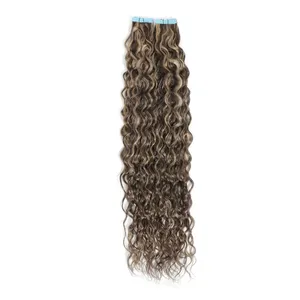 100% Remy Weft Curly Human Hair Natural Wave Softly Full Volume - Product Image 1