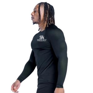 Custom Mens <b>Black</b> <b>Long</b> Sleeve <b>T</b> <b>Shirt</b> Crew Neck Slim Fit Casual Sportswear <b>Shirt</b> OEM Apparel Manufacturer Custom Logo Printed S - Product Image 3