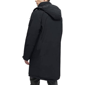 Vestes d'hiver pour hommes, résistantes à l'eau, chaudes, épaisses, parka, manteau matelassé, longue veste en duvet, vêtements d'extérieur isolés pour temps froid, décontractées - Product Image 3