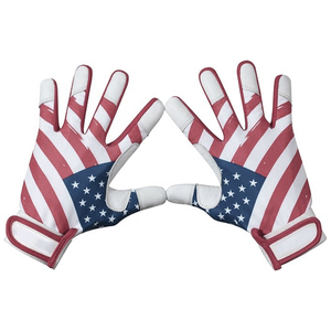 Gants de frappe en nylon avec drapeau américain, à doigts entiers, sangle réglable, légers, respirants, écologiques, unisexes, pour entraînement adulte - Product Image 2