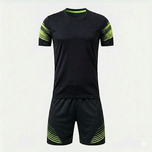 Qualité supérieure, vente chaude, prix compétitif, fabrication en usine, tendance, respirant, uniforme de football à manches courtes, personnalisable, vente en gros - Product Image 5