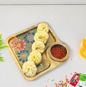 Decorative Wooden Cheese and Charcuterie <b>Board</b> with Mini Condiment Bowls for Elegant Home Party Serving at Cheap Price - Product Image 1