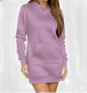 Sudadera Oversize de Estilo Urbano para Mujer, Top Casual de Invierno, Corte Holgado, Moda, Fibra de Bambú, Logotipo Frontal, Cómoda para Uso Diario - Product Image 6