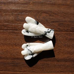 En gros Mini Ange Statuette Feng Shui Cristal Semi-Précieux Quartz Pierre Naturelle Décoration de La Maison Petite Taille Agate Ange - Product Image 2