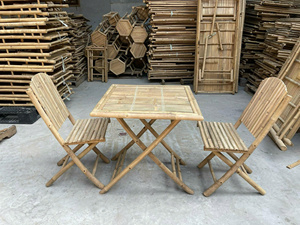 Handmade Bamboo 5 Seat Outdoor Lounge Set Patio Sofa and Chairs Natural Garden Furniture King Craft Viet - Product Image 5