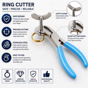 Coupe-bague rotatif en acier inoxydable pour métaux durs, outil pour la fabrication de colliers - Product Image 5