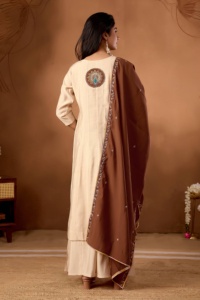 ROMAN SILK ANRKALI <b>KURTI</b> - Product Image 1