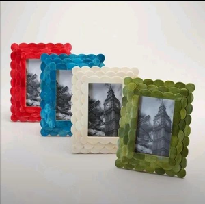 FAIZA CRAFT Luxury Handmade Resin Inlay Square Vertical Photo <b>Frame</b> with Unique Design and Exquisite Tabletop Display - Product Image 6